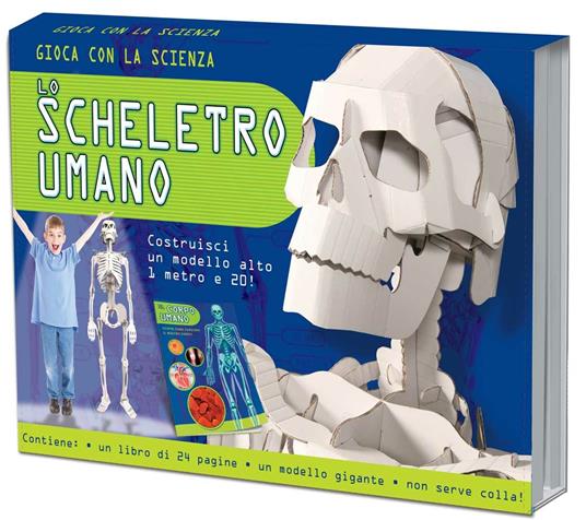 Lo scheletro umano. Gioca con la scienza. Ediz. illustrata. Con gadget - copertina