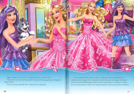 Barbie 4 storie dai film: Barbie e la scarpetta rosa-La principessa delle perle-Mariposa e la principessa delle fate-La principessa, la pop star. Ediz. illustrata - 5