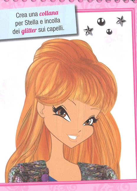 Fashion notebook make-up. Winx Fairy Couture. Con adesivi. Ediz. a colori. Ediz. a spirale - 5