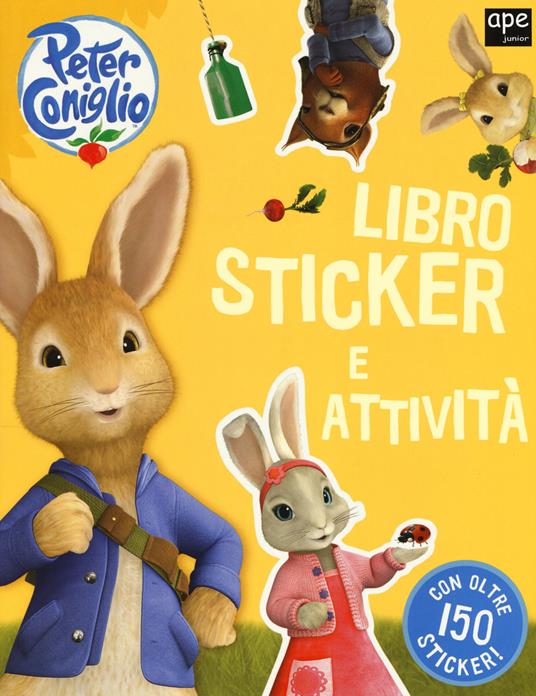 Libro sticker e attività. Peter Coniglio. Con adesivi. Ediz. a colori - copertina