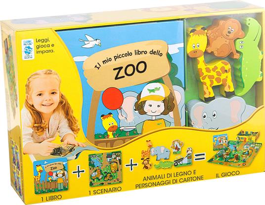 Il mio piccolo libro dello zoo. Little village. Ediz. a colori. Con gadget - copertina