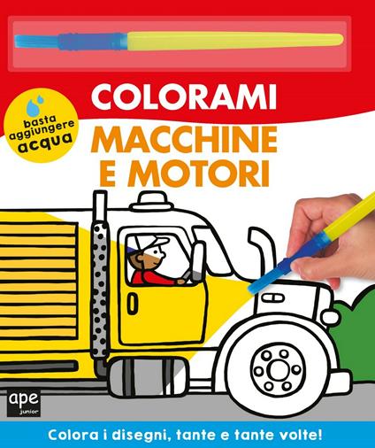 Macchine e motori. Colorami. Ediz. illustrata - copertina