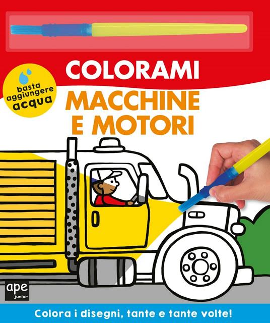 Macchine e motori. Colorami. Ediz. illustrata - copertina