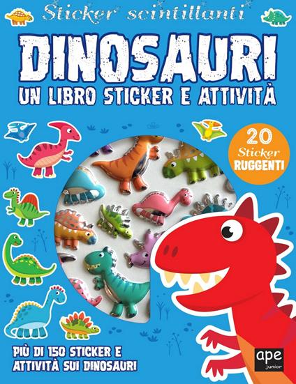 Dinosauri. Sticker 3D. Con adesivi. Ediz. a colori - copertina