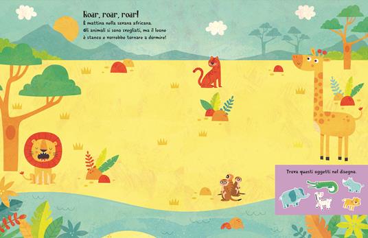 Animali. Sticker feltro. Libro con sfondo gioco. Ediz. a colori - 2