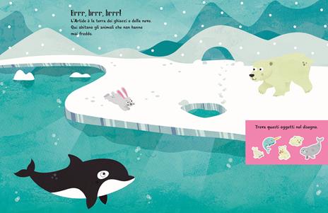 Animali. Sticker feltro. Libro con sfondo gioco. Ediz. a colori - 3