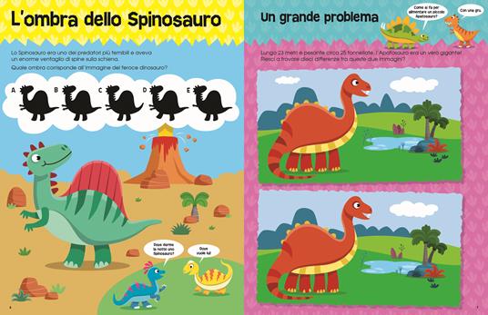 Dinosauri. Sticker scintillanti. Un libro di sticker e attività. Ediz. a colori - 2
