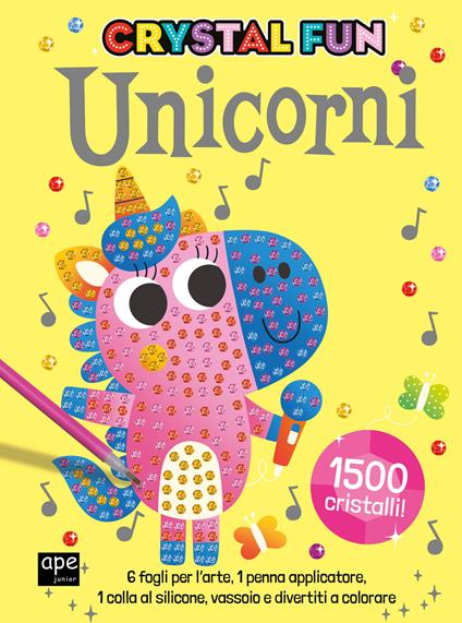 Unicorni. Crystal fun. Ediz. illustrata. Con gadgets - copertina