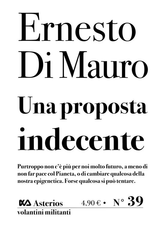 Una proposta indecente - Ernesto Di Mauro - copertina