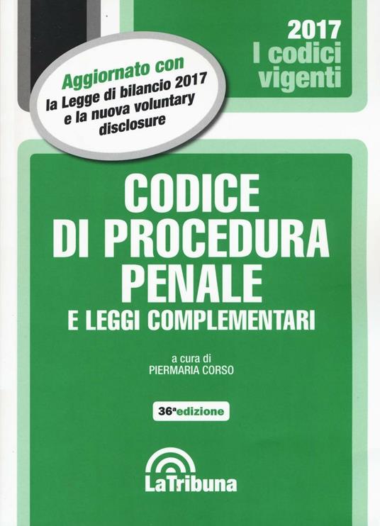 Codice di procedura penale e leggi complementari - copertina