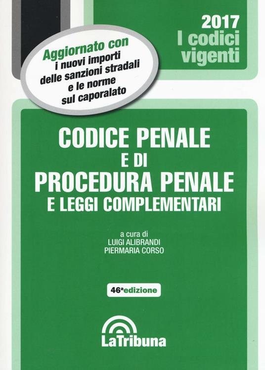 Codice penale e di procedura penale e leggi complementari - copertina