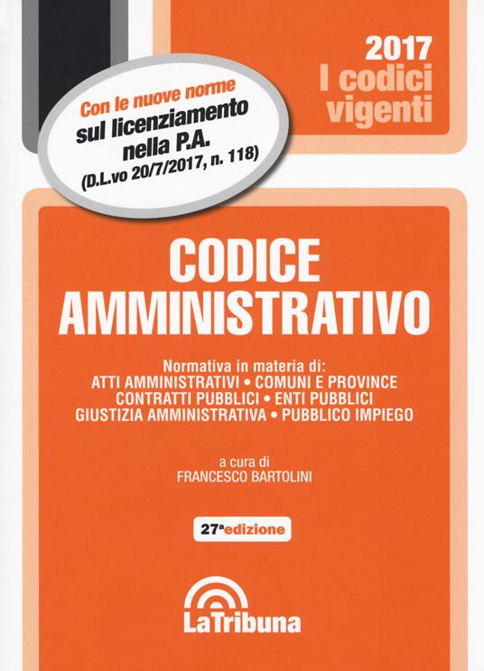 Codice amministrativo - copertina