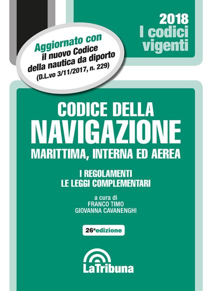 Codice della navigazione marittima, interna ed aerea - copertina