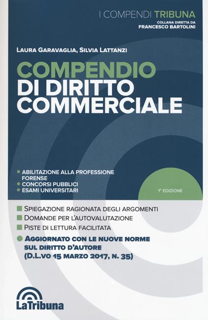 Compendio di diritto commerciale - Laura Garavaglia,Silvia Lattanzi - copertina