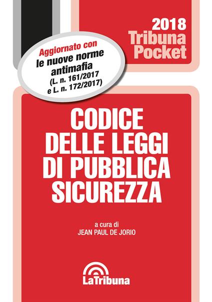 Codice delle leggi di pubblica sicurezza - copertina
