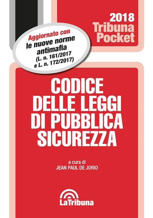 Codice delle leggi di pubblica sicurezza - copertina