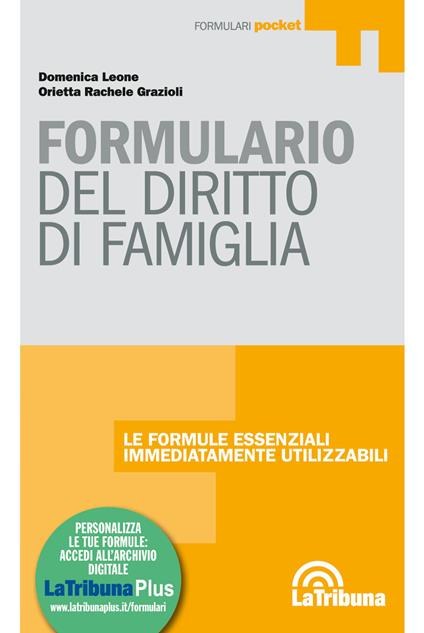 Formulario del diritto di famiglia. Con Contenuto digitale per download e accesso on line - Domenica Leone,Orietta Rachele Grazioli - copertina