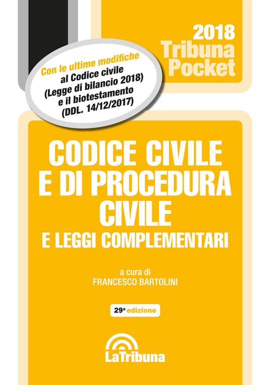 Codice civile e di procedura civile e leggi complementari - copertina