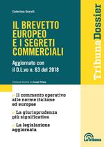 Il brevetto europeo e i segreti commerciali