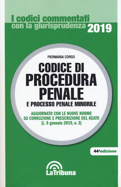 Codice di procedura penale e processo penale minorile - copertina