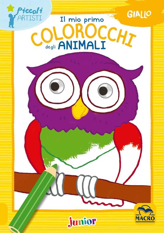 Il mio primo colorocchi degli animali. Giallo - copertina