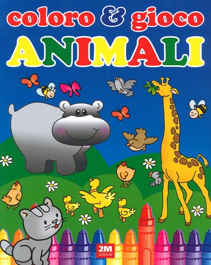 Animali. Coloro & gioco. Ediz. a colori - copertina