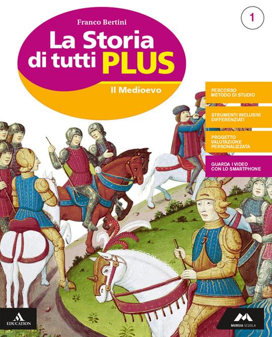 La storia di tutti plus. Per la Scuola media. Con e-book. Con 2 espansioni online. Con Libro: Atlante-Quaderno. Vol. 1 - Franco Bertini - copertina