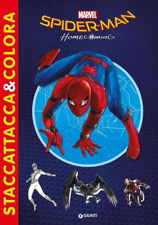 Spider-Man homecoming. Staccattacca & colora. Con adesivi - copertina