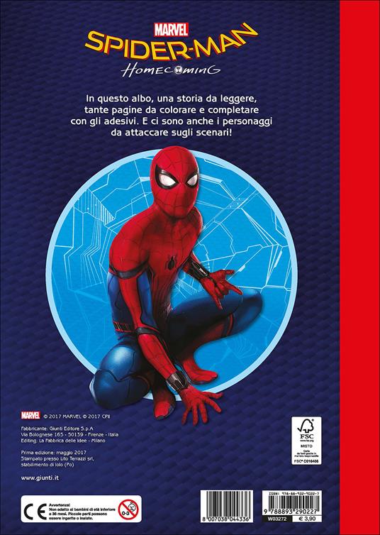 Spider-Man homecoming. Staccattacca & colora. Con adesivi - 2
