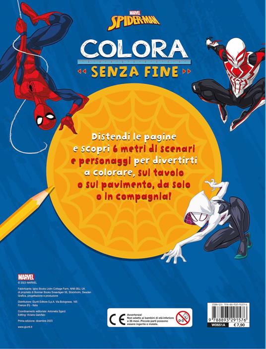Spiderman. Colora senza fine. 6 metri da colorare. Super album. Ediz. illustrata - 4