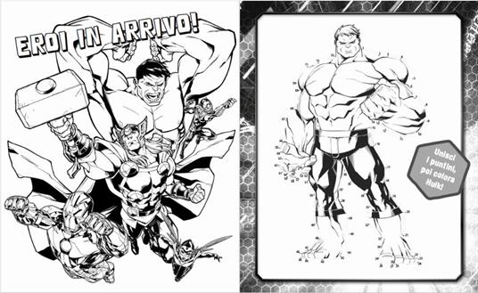 5 in 1 attività da colorare. Avengers. Con adesivi. Ediz. a colori - 2