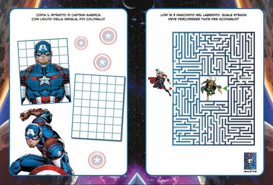 Avengers. 100 sfide. Attività e giochi. Con adesivi. Ediz. illustrata - 3