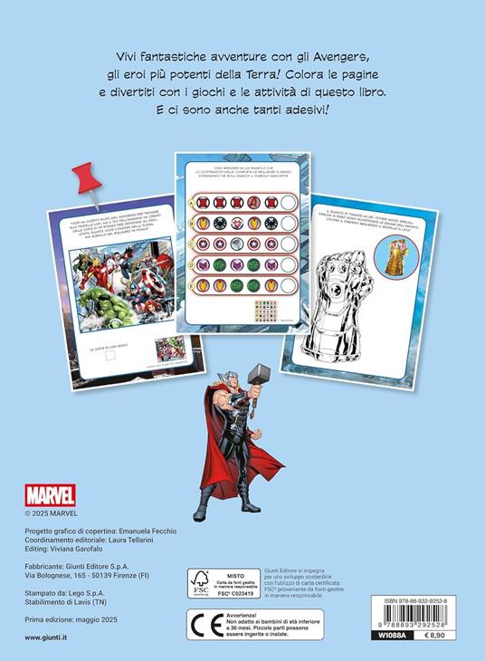 Avengers. 100 sfide. Attività e giochi. Con adesivi. Ediz. illustrata - 6