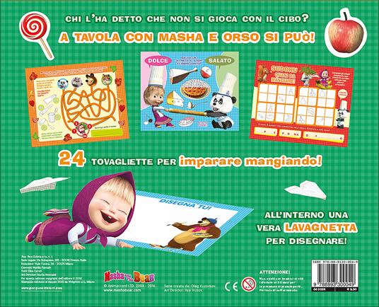A tavola con Masha e Orso. Ediz. illustrata. Con gadget - Elisa Carati - 2