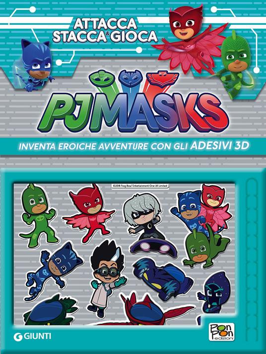 Attacca, stacca & gioca. Pj Masks. Con adesivi - copertina