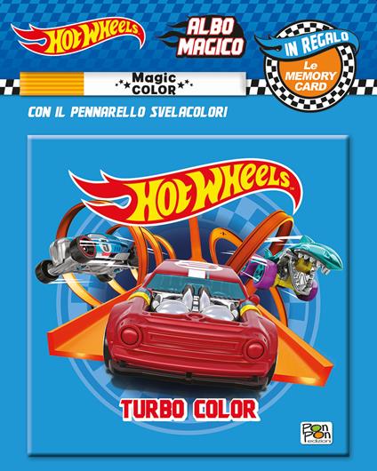 Turbo color. Albo magico. Hot Wheels. Ediz. a colori. Con pennarello svelacolori - copertina