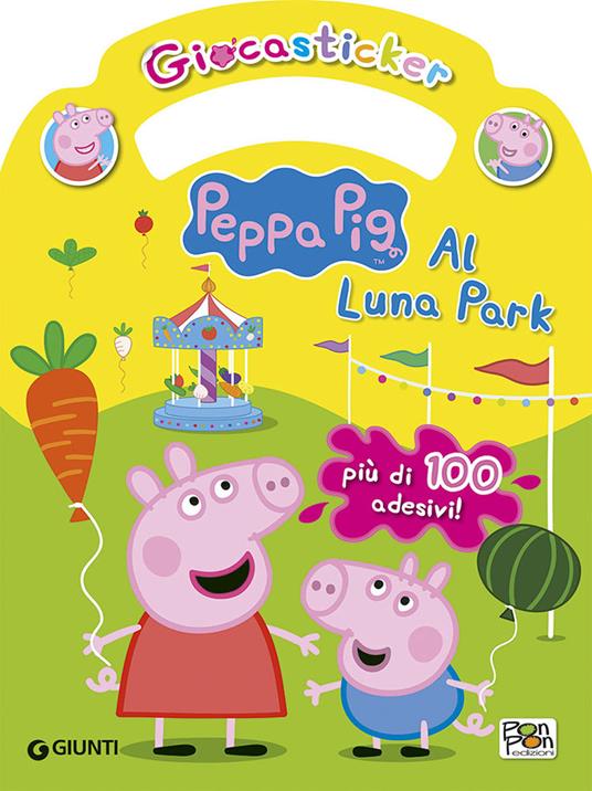 Al luna park con Peppa. Giocasticker. Peppa Pig. Ediz. illustrata - Cristina Panzeri - copertina