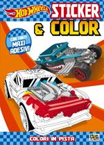 Colori in pista. Hot Wheels. Sticker & color. Ediz. a colori. Con adesivi