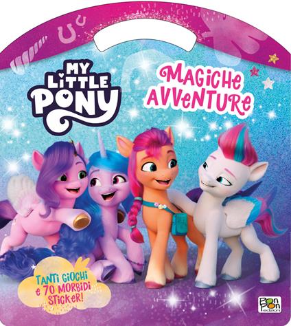 Magiche avventure. Puffy sticker. Con adesivi. Ediz. a colori - copertina