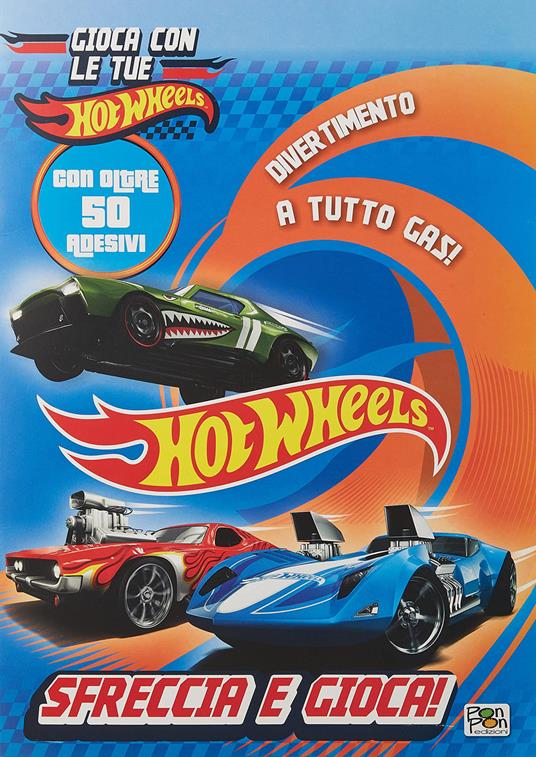 Sfreccia e gioca! Hot Wheels. Activity book. Ediz. a colori. Con macchinina - copertina