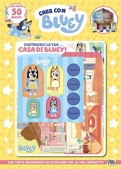 Costruisci la tua... casa di Bluey. Crea con Bluey. Ediz. a colori. Con casa da costruire - Cristina Panzeri - copertina
