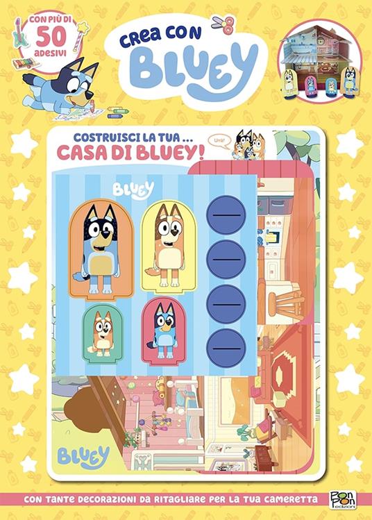 Costruisci la tua... casa di Bluey. Crea con Bluey. Ediz. a colori. Con casa da costruire - Cristina Panzeri - copertina