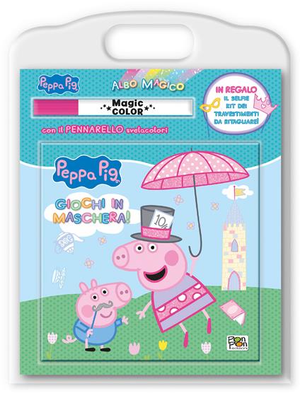 Giochi in maschera. Peppa Pig. Albo magico. Ediz. a colori. Con pennarello svelacolori - Lisa Capiotto - copertina