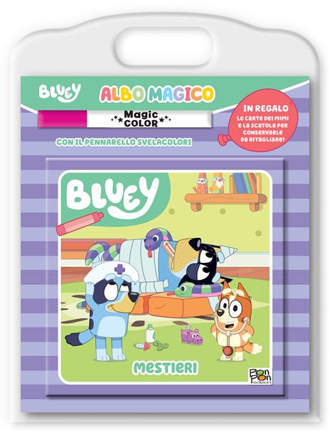 Mestieri. Albo magico. Bluey. Ediz. a colori. Con pennarello svelacolori - Cristina Panzeri - copertina