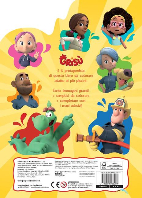 Il mio primo libro da colorare. Grisù. Ediz. a colori - Lisa Capiotto - 2
