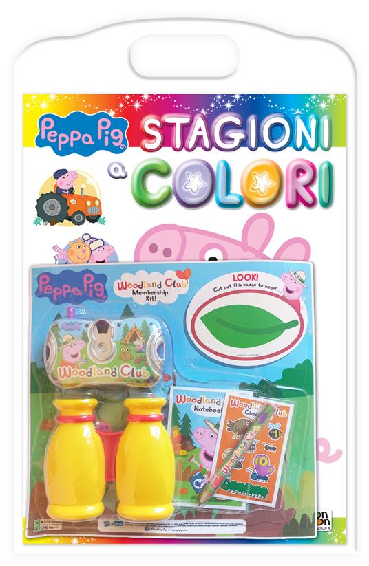 Stagioni a colori. Peppa Pig. Ediz. a colori. Con set dell'esploratore - Cristina Panzeri - copertina