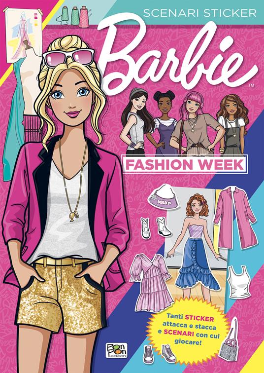 Fashion week. Barbie. Scenari sticker. Ediz. a colori - copertina