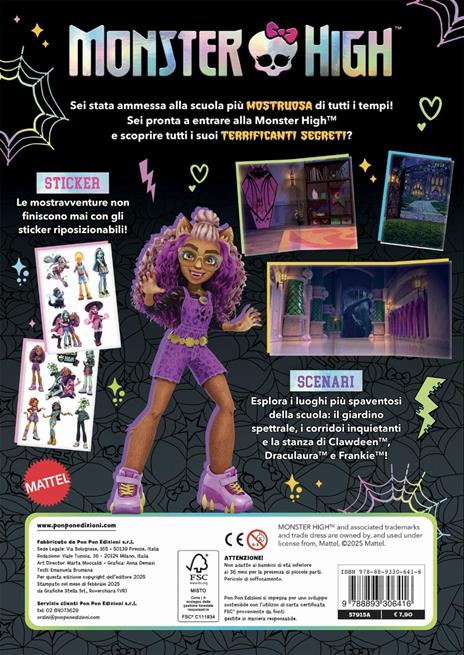 Un college da brividi! Monster High. Scenari sticker. Ediz. a colori - 4