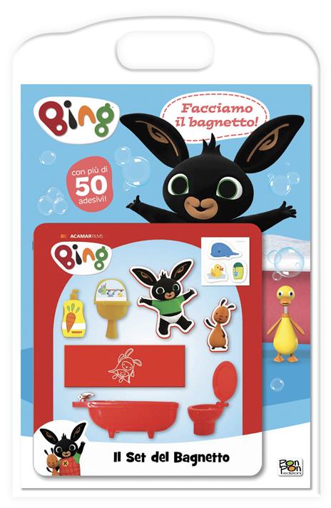 Facciamo il bagnetto! Bing. Con adesivi. Ediz. a colori. Con set bagnetto - Cristina Panzeri - copertina