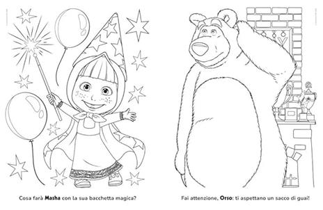Giochiamo con i colori! Masha e Orso. Il mio album pastello. Ediz. a colori. Con 12 pastelli a cera - Lisa Capiotto - 3